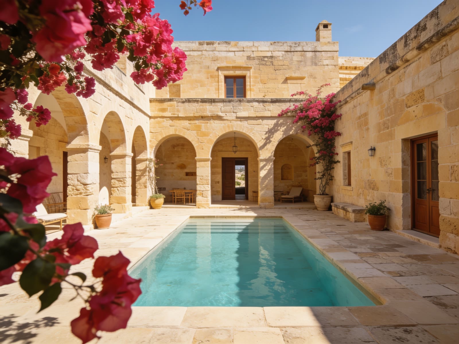 Converted farmhouse with a pool in Gozo